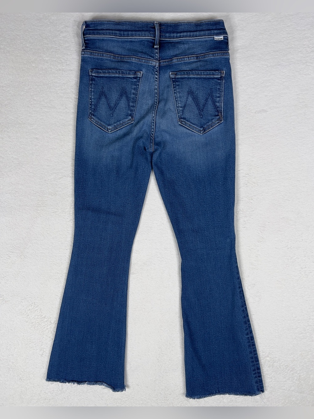 Mother The Weekender Fray Mid-Rise Flare Jeans Women's Size 29 Easy Does It - Picture 7 of 14